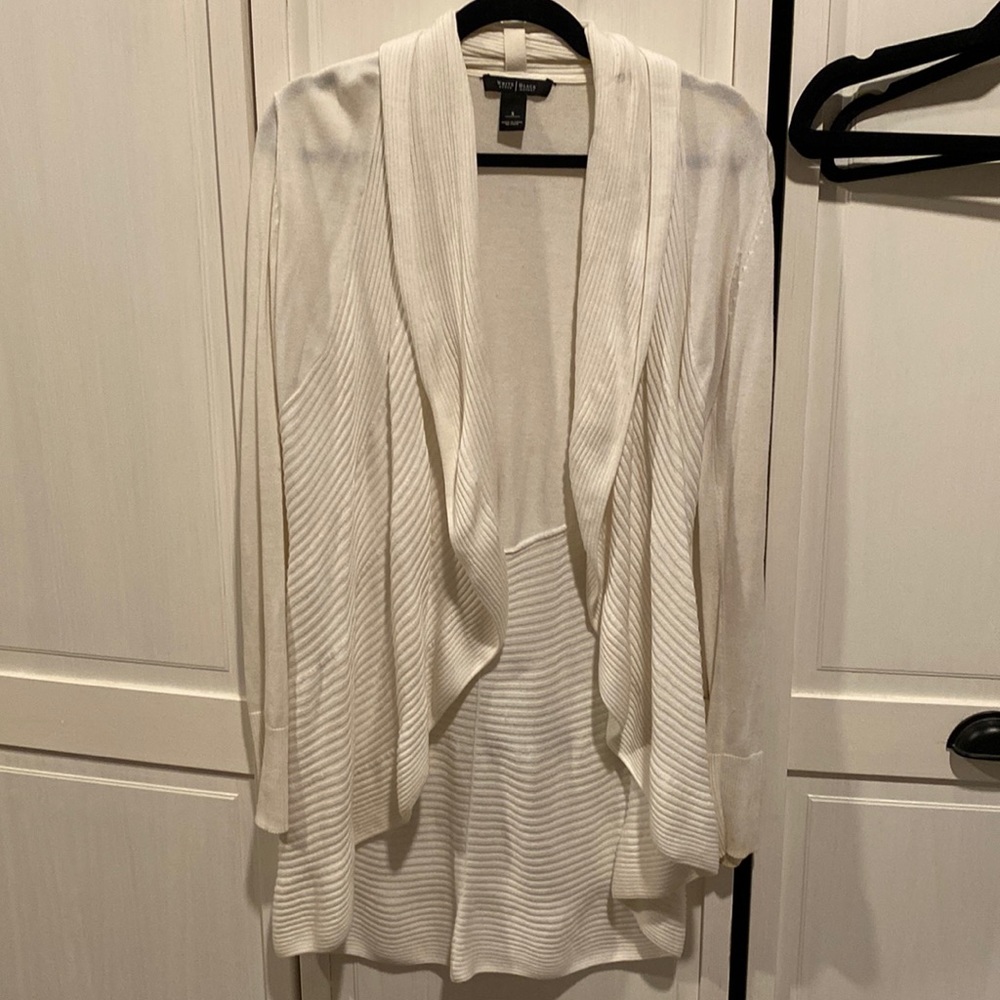 White House Black Market white cardigan
